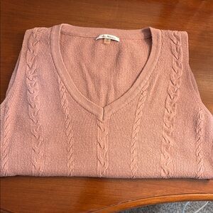 Milano Dusty Pink Knit Sweater Vest  M